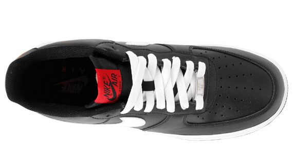 Nike Air Force 1 Low Black White Red February 2013 1