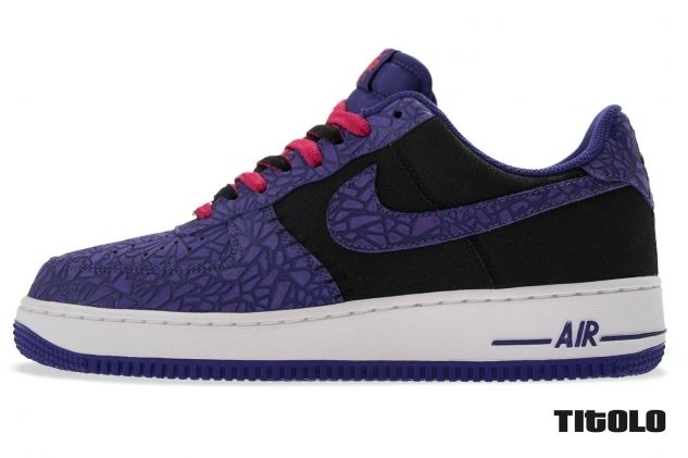 Nike Air Force 1 Low Crackled Black Court Purple 04