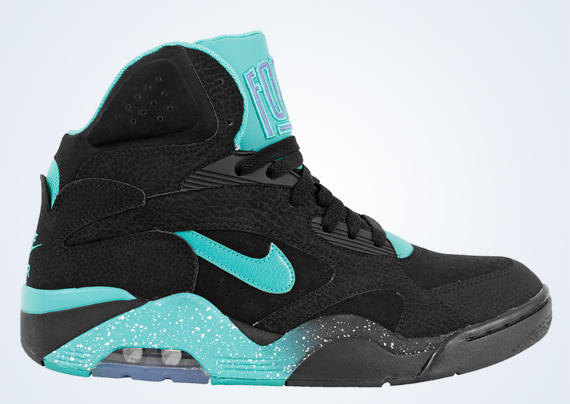 Nike Air Force 180 Mid Black Teal Violet 2