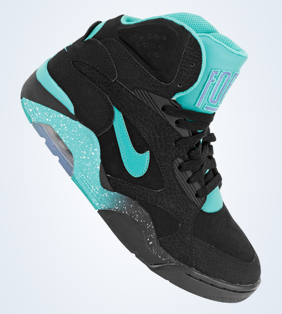 Nike Air Force 180 Mid Black Teal Violet 4