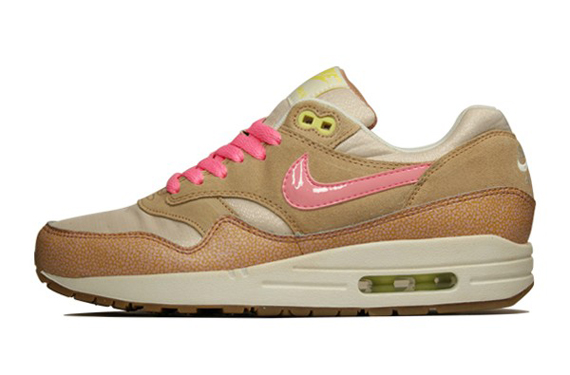 Nike Air Max 1 Premium 454746 201 Dusted Clay Polarized Pink Vachetta Tan Sail