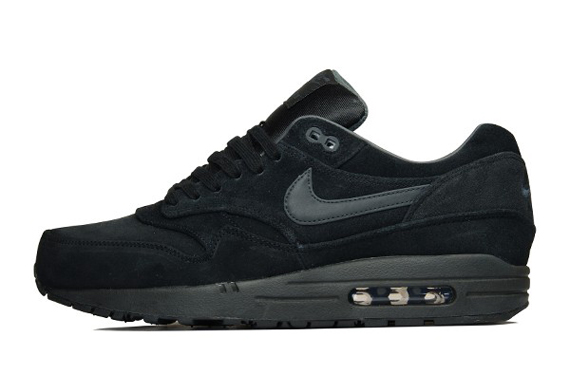 Nike Air Max 1 Premium 512033 011 Black Anthracite Anthracite