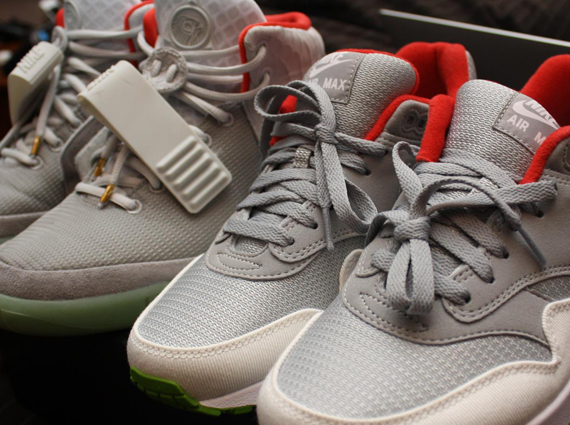 Nike Air Max 1 iD - Air Yeezy 2 "Pure Platinum" Inspired