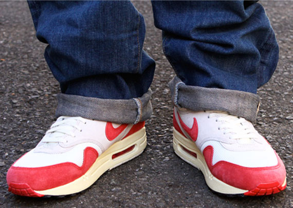 Nike Air Max 1 VNTG "OG Red" - On-Foot Images