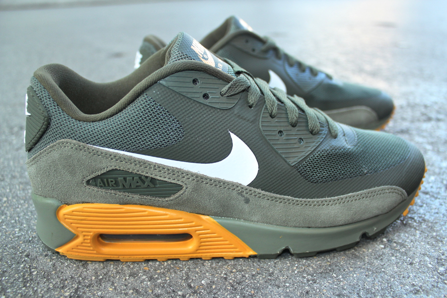 Nike Air Max 90 Premium Cargo Khaki White Steel Green Canyon Gold 1