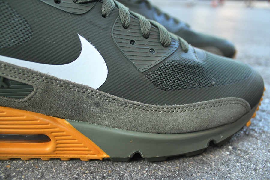 Nike Air Max 90 Premium Cargo Khaki White Steel Green Canyon Gold 2