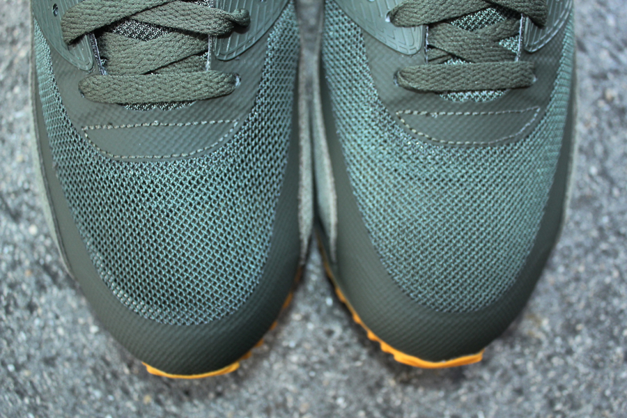 Nike Air Max 90 Premium Cargo Khaki White Steel Green Canyon Gold 4