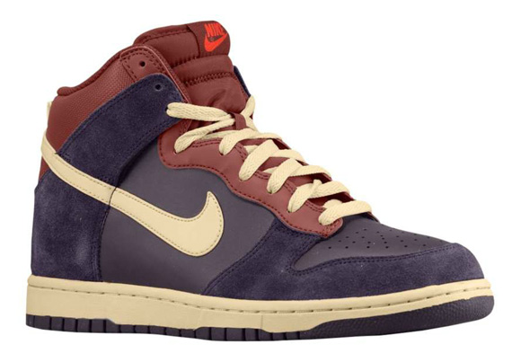 Nike Dunk High Port Wine Light Bone Dark Team Red 4