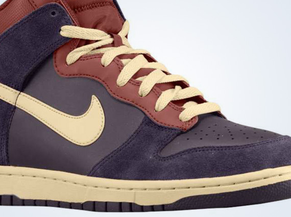 Nike Dunk High Port Wine Light Bone Dark Team Red 6