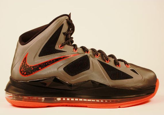 Nike Lebron X Charcoal Total Orange 12