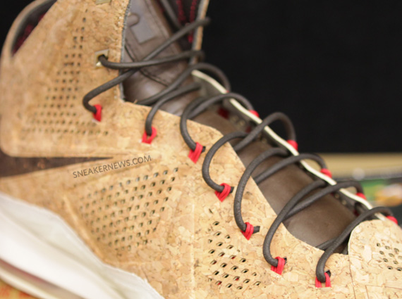 Nike Lebron X Cork Leather Tongue