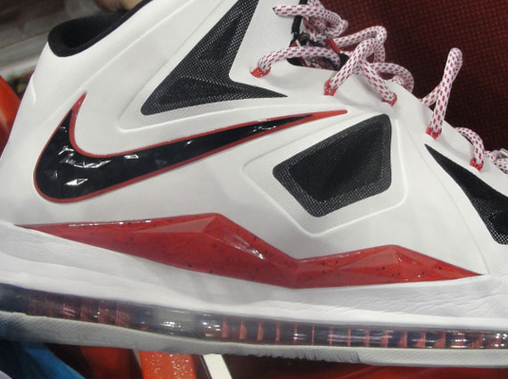 Nike LeBron X - White - Black - Red PE