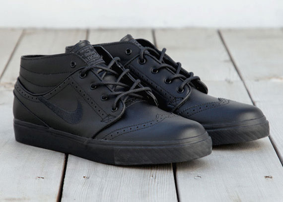 Nike Stefan Janoski Mid Premium Black Wingtip 1