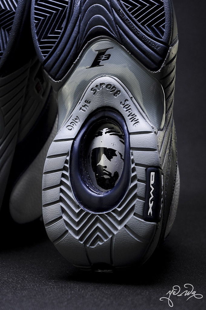 Reebok Answer Iv Og White Navy 9