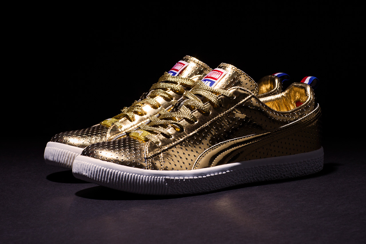Undftd Puma Clyde Gametime 24k Gold 1