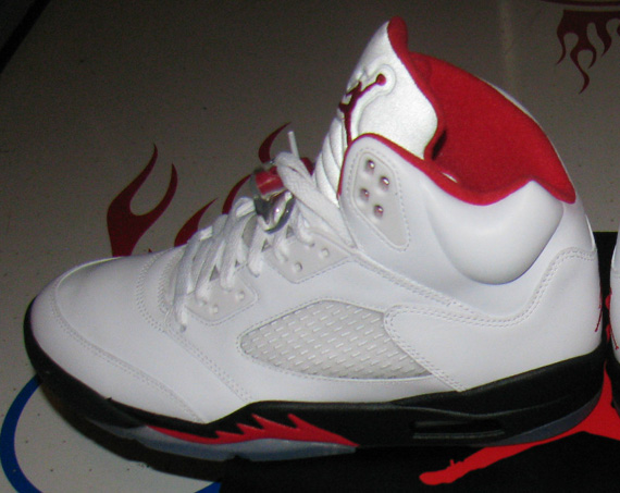 White Red Black Air Jordan 5 8