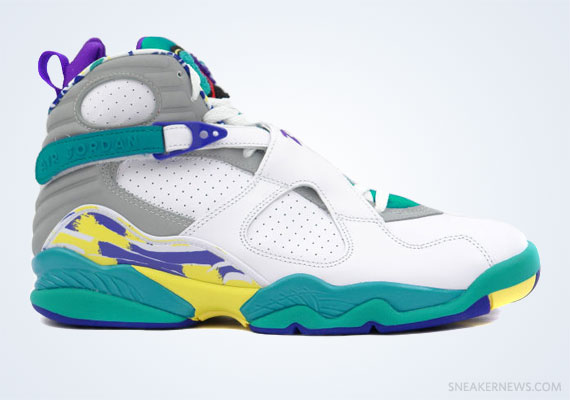 Wmns Air Jordan 8 Retro White Aqua