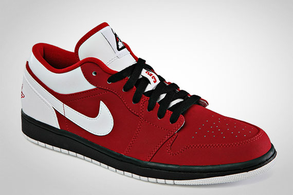 Air Jordan 1 Low Gym Red White Black 2