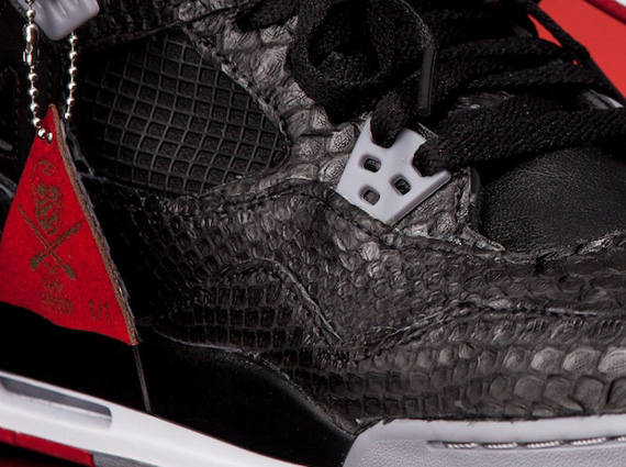 Air Jordan Iv Bred Python Customs