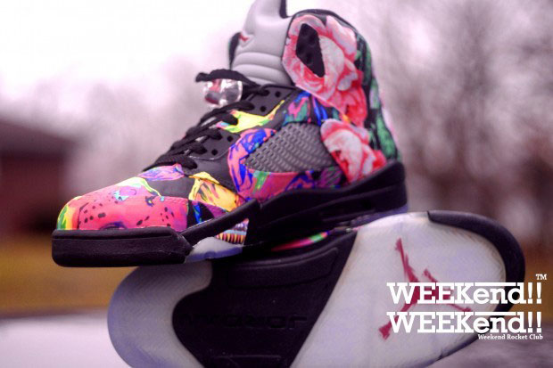 Air Jordan V Fresh Prince 1 5 Customs By Rocket Boy Nift 4
