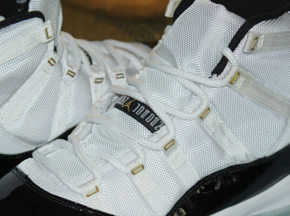 Air Jordan Xi Dmp Gold Eyelet Sample