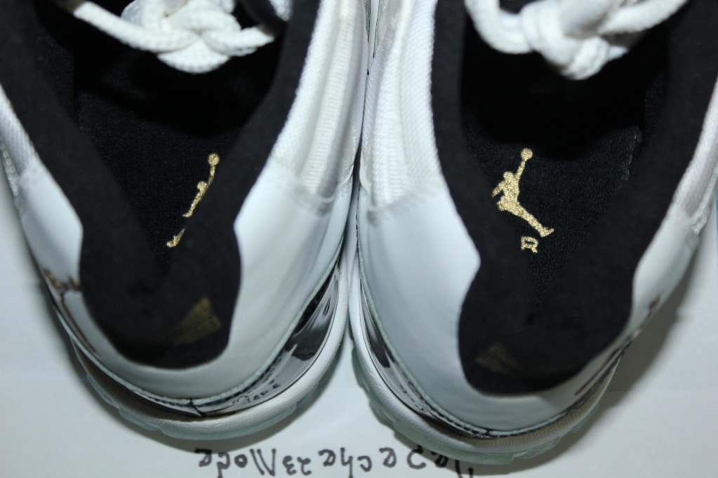 Air Jordan Xi Dmp Gold Eyelets Samples 04
