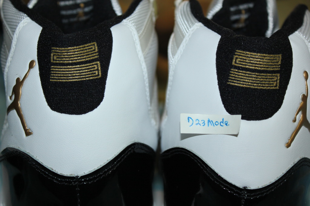 Air Jordan Xi Dmp Gold Eyelets Samples 06