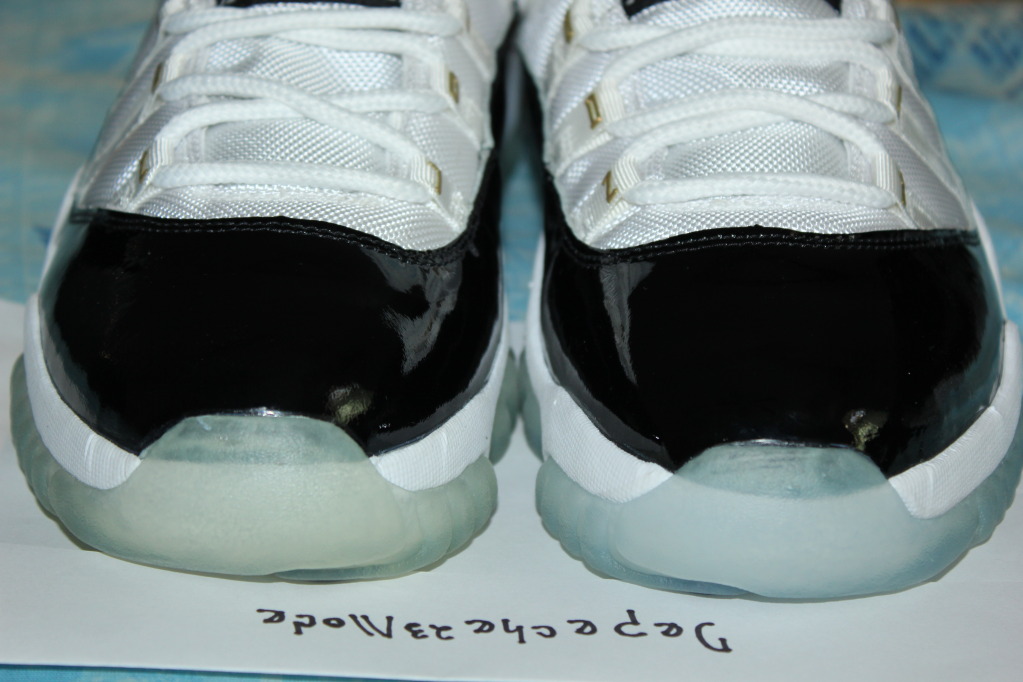 Air Jordan Xi Dmp Gold Eyelets Samples 08