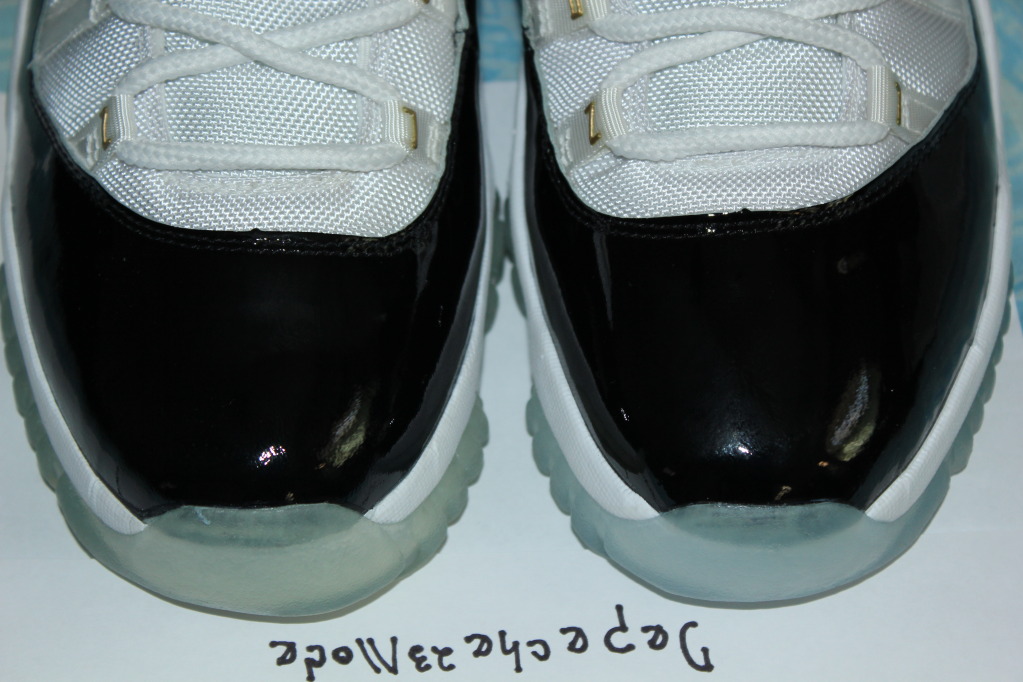 Air Jordan Xi Dmp Gold Eyelets Samples 09