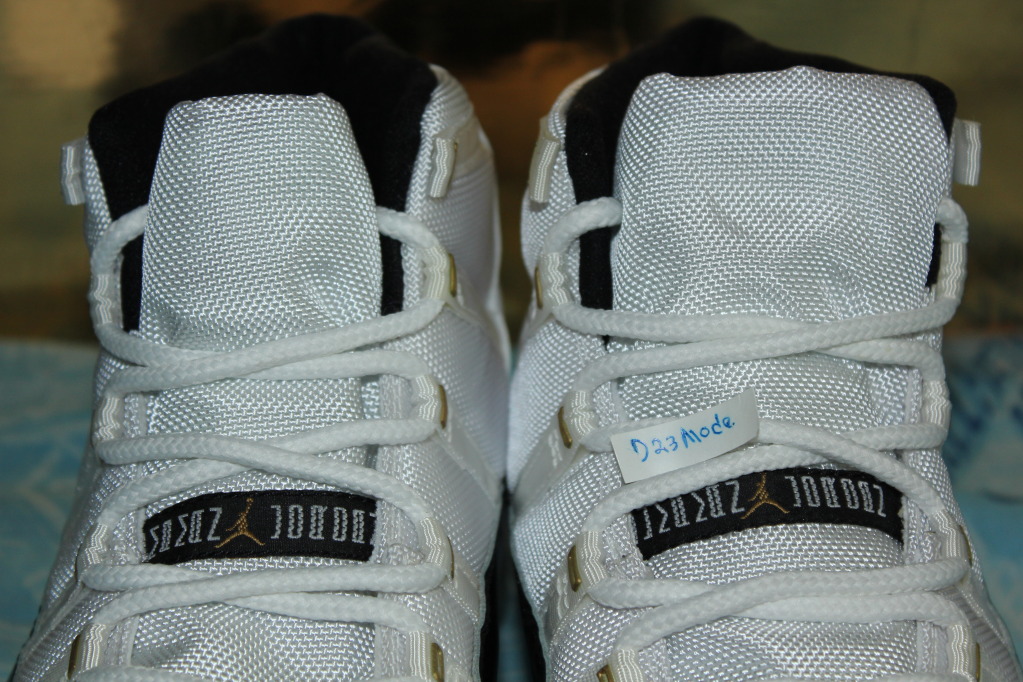 Air Jordan Xi Dmp Gold Eyelets Samples 11