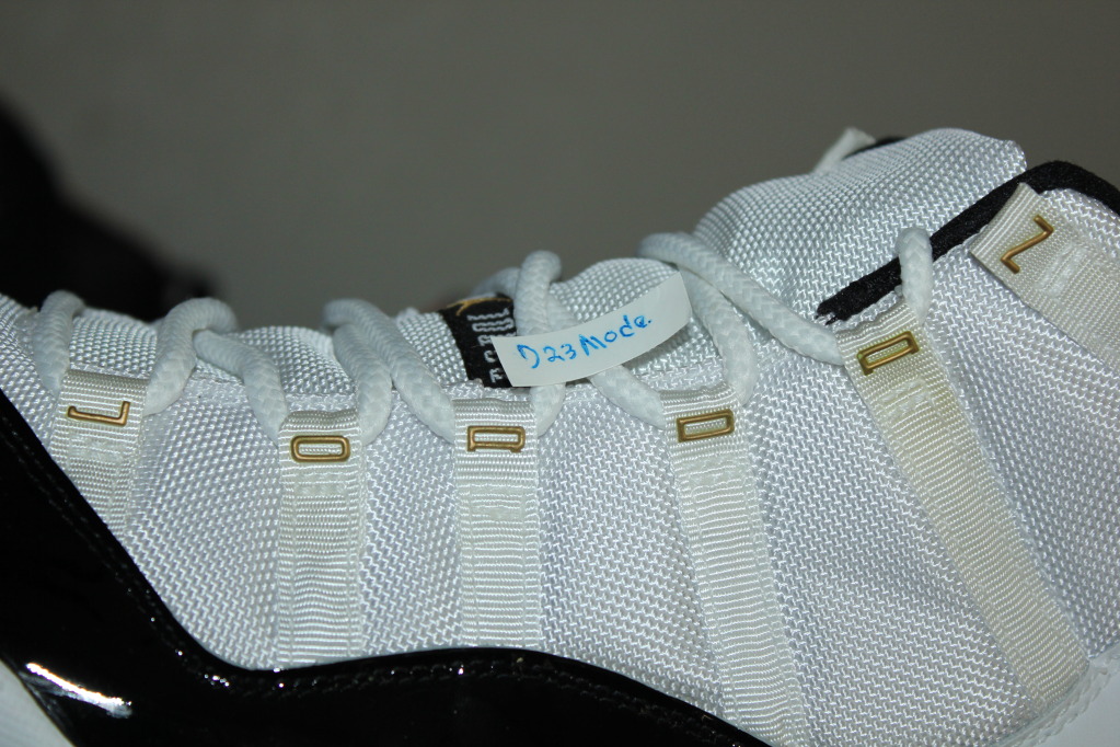 Air Jordan Xi Dmp Gold Eyelets Samples 13