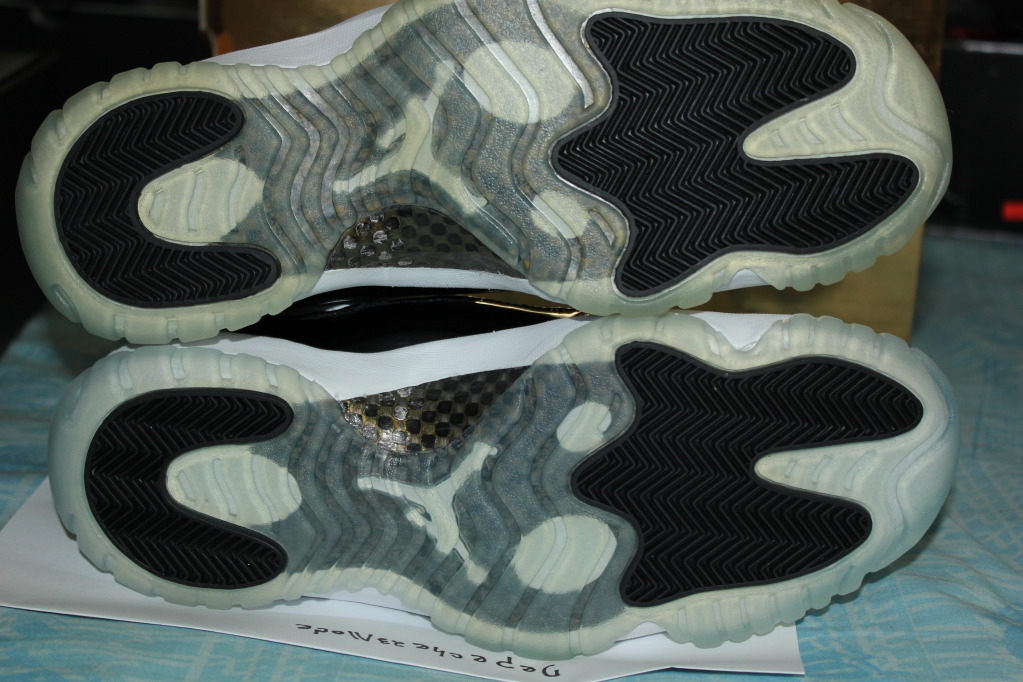 Air Jordan Xi Dmp Gold Eyelets Samples 14