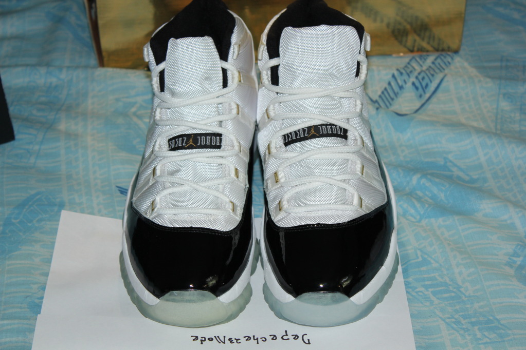 Air Jordan Xi Dmp Gold Eyelets Samples 16