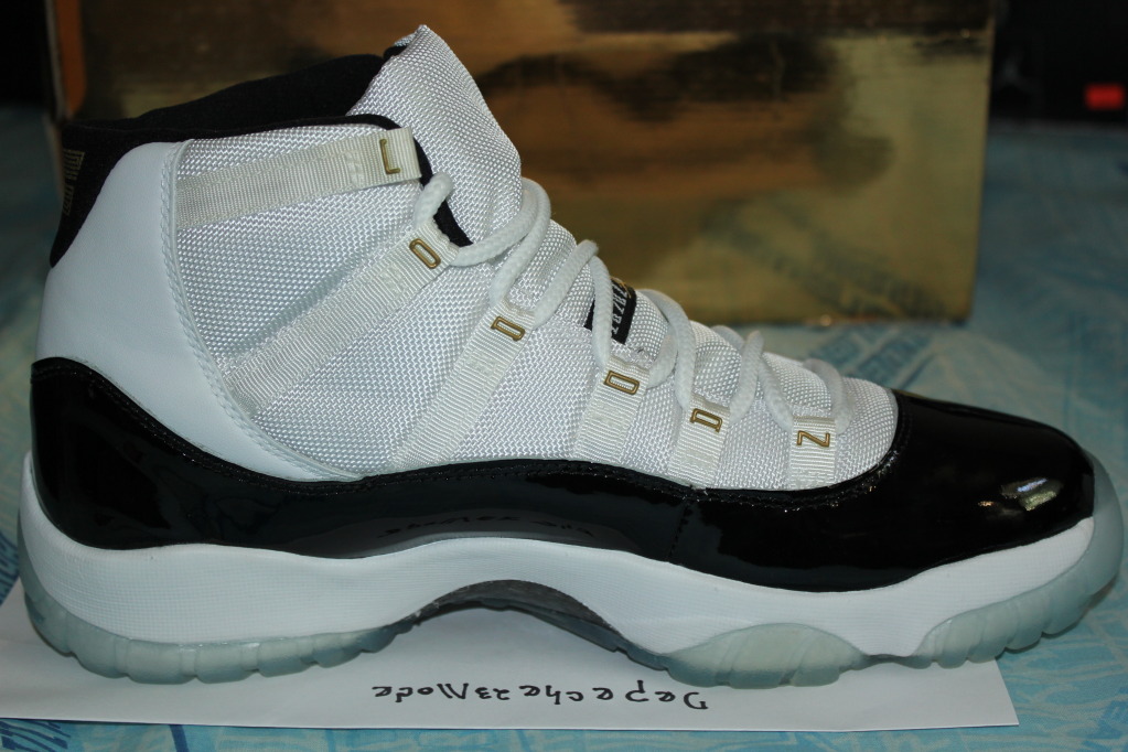 Air Jordan Xi Dmp Gold Eyelets Samples 21