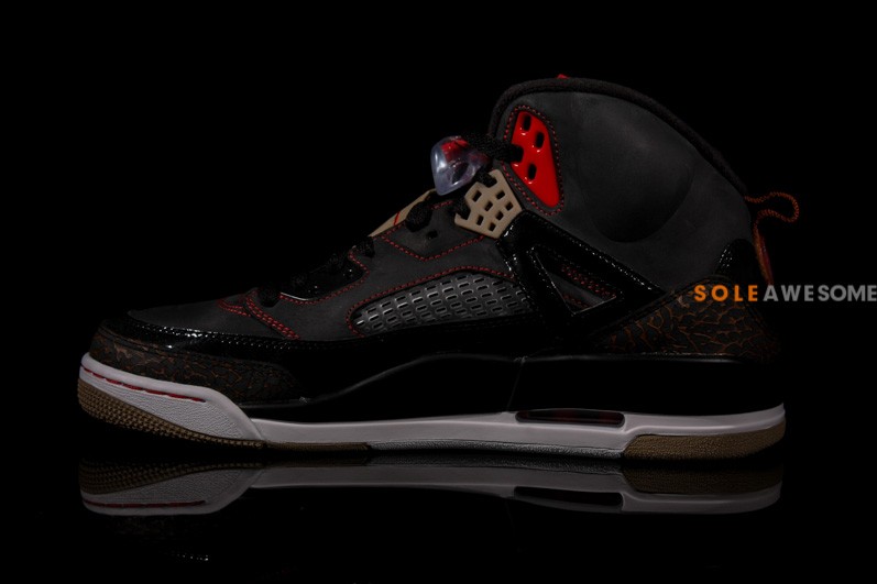 Black Challenge Red Jordan Spizike 5