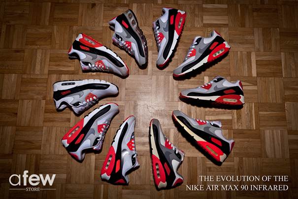 Evolution Nike Air Max 90 Infrared 1