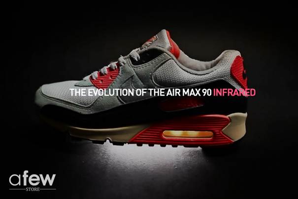 Evolution of the Nike Air Max 90 "Infrared"