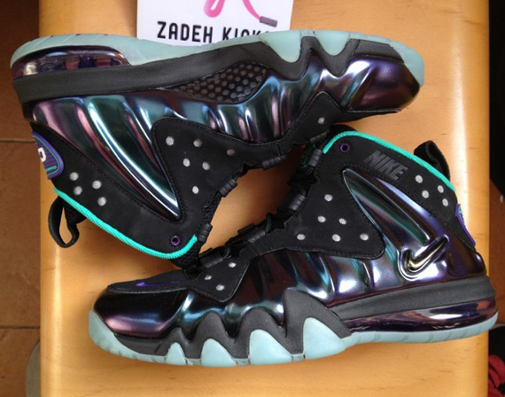 Foamposite Barkley Posite Black Purple