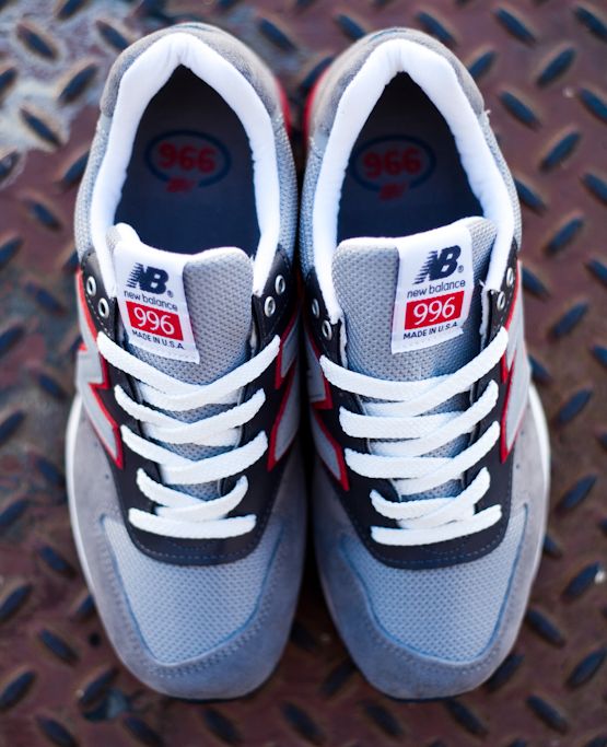 New Balance 996 Grey Navy Red 031