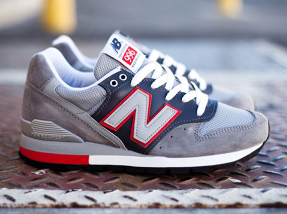 New Balance 996 – Grey – Navy – Red