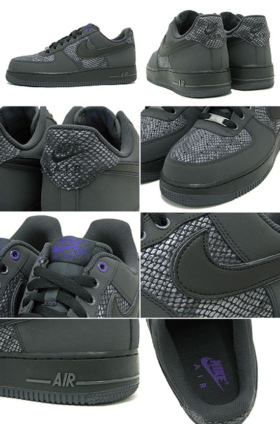 Nike Air Force 1 Low Black Snake1