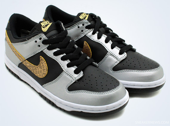 Nike Dunk Low GS “Year of the Snake” – Black – Silver – Gold