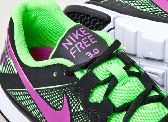 Nike Free Trainer 3 0 Black Green Purple