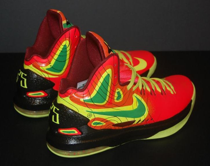 Nike Kd V Weatherman On Fire Customs 05