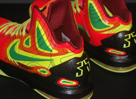 Nike Kd V Weatherman On Fire Customs