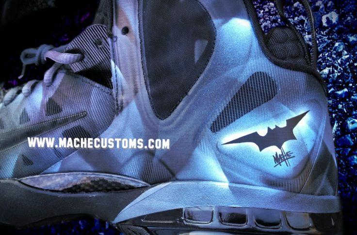 Nike Lebron 9 Dark Knight V2 Elite Custom Mache 01