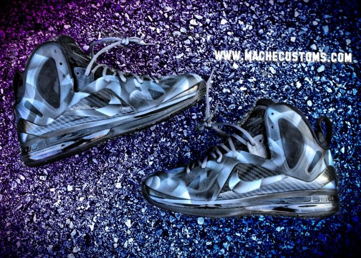 Nike Lebron 9 Dark Knight V2 Elite Custom Mache 02