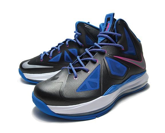 Nike Lebron X Gs Black Photo Blue 03