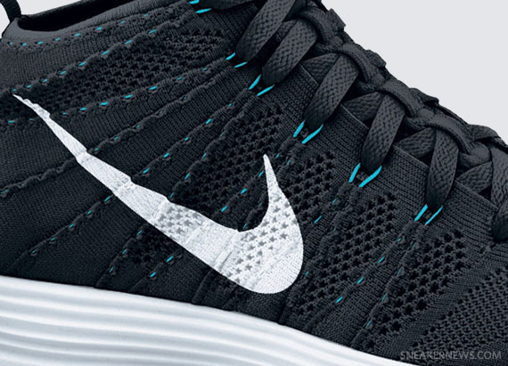 Nike Lunar Flyknit Chukka - Black - White - Neo Turquoise