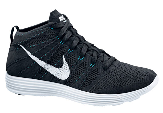 Nike Lunar Flyknit Chukka Black White Neo Turquoise 2